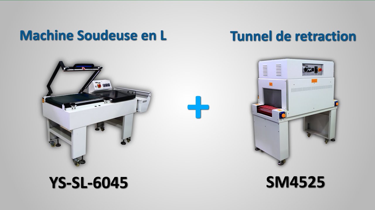 Machine soudeuse en L YS-SL-6045 avec tunnel de rétraction SM4525