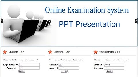 Online exam portal in Java PPT Presentation
