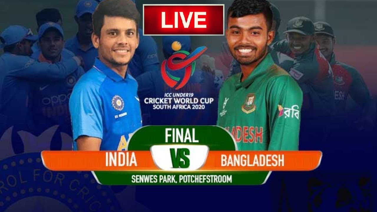 Live WC Final IND U19 vs BAN U19 India vs Bangladesh Under 19 World Cup final match on February 9