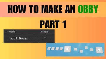 Obby Checkpoint System (How To Make An Obby Part 1)