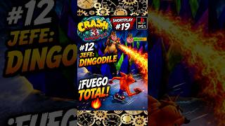 ¡EL LANZALLAMAS DEFINITIVO! 🔥🐊| Jefe Dingodile Shortplay#19 #shortscrashbandicoot3#ps1#retrogaming