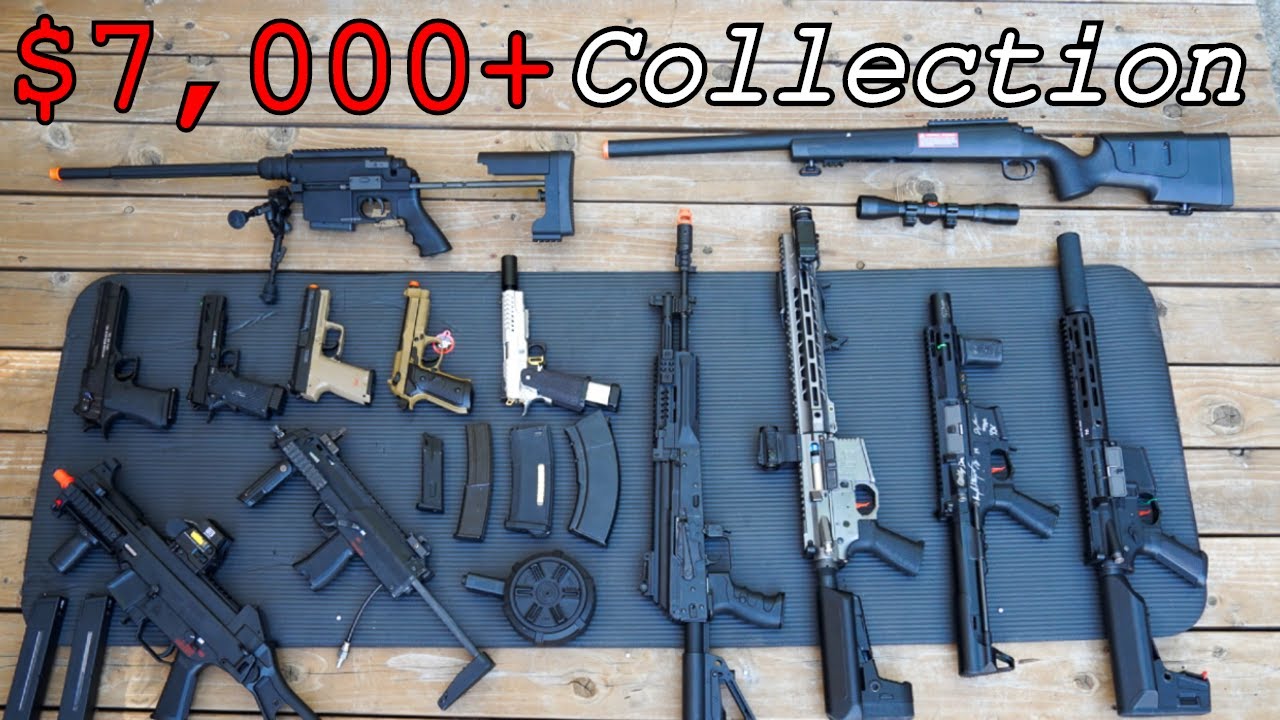 Ultimate Airsoft Custom Gun Collection Shooting Compilation Youtube