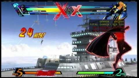 umvc3 magneto xf lvl 3 corner loop #2