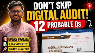 Information Don’t Skip DIGITAL AUDIT! 😱🚨 12 Most Probable Questions + Strategy | CA Final Audit | Prince | Update