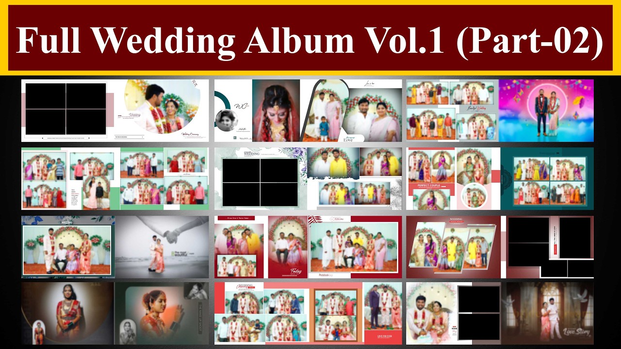 Full Wedding Album Vol.1 ||  Free Psd Download || Part -02