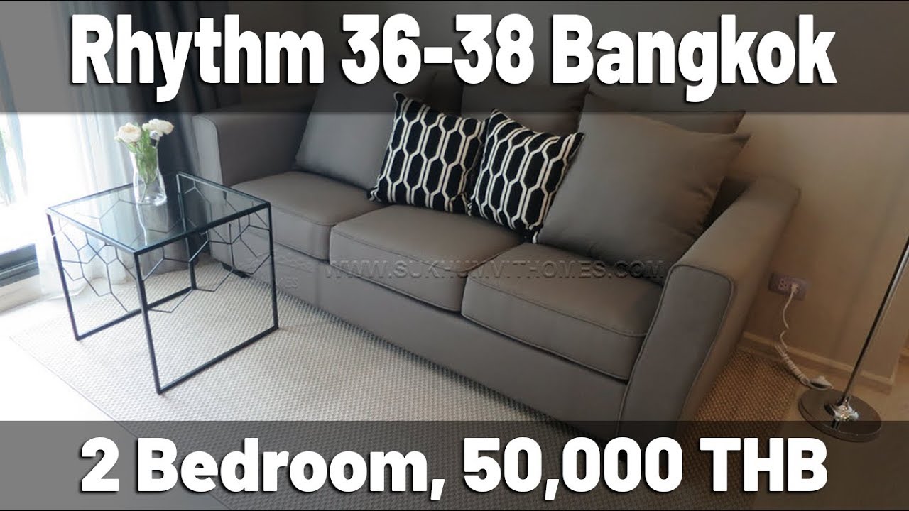 Rhythm 36 Bangkok 2 bedroom 55 sqm 50,000 THB