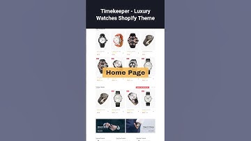 Timekeeper - Luxury Watches Shopify Theme #shopifytemplates #shopify