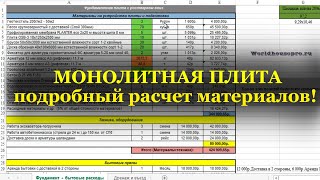 видео: МОНОЛИТНАЯ ПЛИТА с ростверком - подробный РАСЧЕТ материалов! картинка: МОНОЛИТНАЯ ПЛИТА с ростверком - подробный РАСЧЕТ материалов!