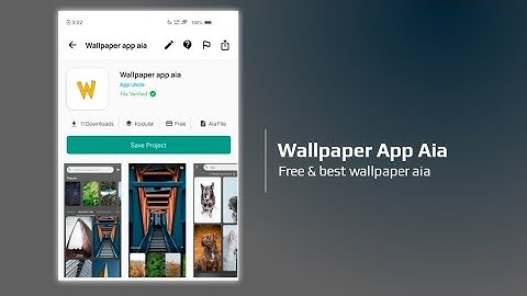Wallpaper app aia for kodular | Developed by AppDev And Offered By App Uncle.