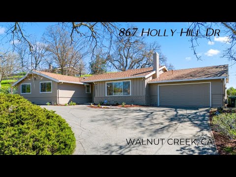 867 Holly Hill Dr, Walnut Creek, CA home video tour