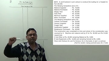 Joint Venture Accounting - Journal Entries, Concept and Question (Method-2)