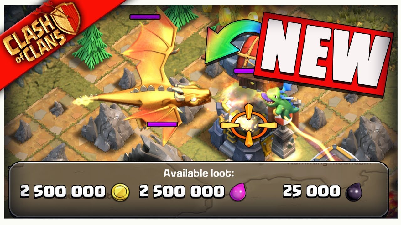 Golden Dragon Final Fight In Clash Of Clans New Goblin Maps Are Insane Youtube