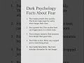 Your Brain Reacts to Fear Before Logic Does #DarkPsychology #PsychologyFacts #HumanPsychology #Mind