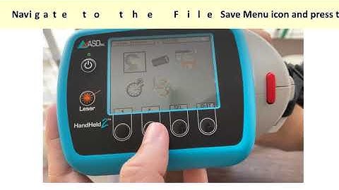 3 steps to collect the spectral data using Spectroradiometer (ASD Handheld 2)