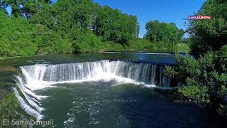 Impresionantes imágenes del Salto Donguil captadas con drone Phantom 4 pro. Gorbea. Araucania Chile