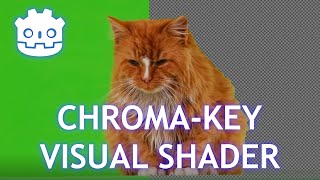 Chroma key visual shader in Godot 4! Green screen remover!
