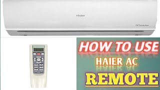 How To Use Haier AC Remote//Complete Review in Urdu/Hindi/Kashi Search screenshot 3