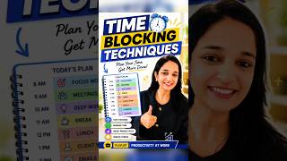 ⏰ Time Blocking = Better Productivity! For Corporate Training: 8888875167