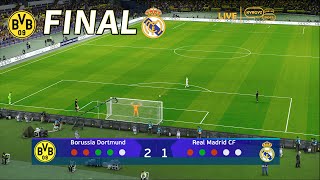 Final UCL 2024 Fan View - Penalty Shootout | Borussia Dortmund vs Real Madrid | PES Video Game