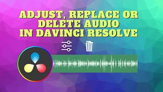 Davinci Resolve   How to Mute , Adjust , Delete or Replace Audio Wealth