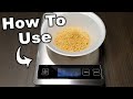 How to use a kitchen scale