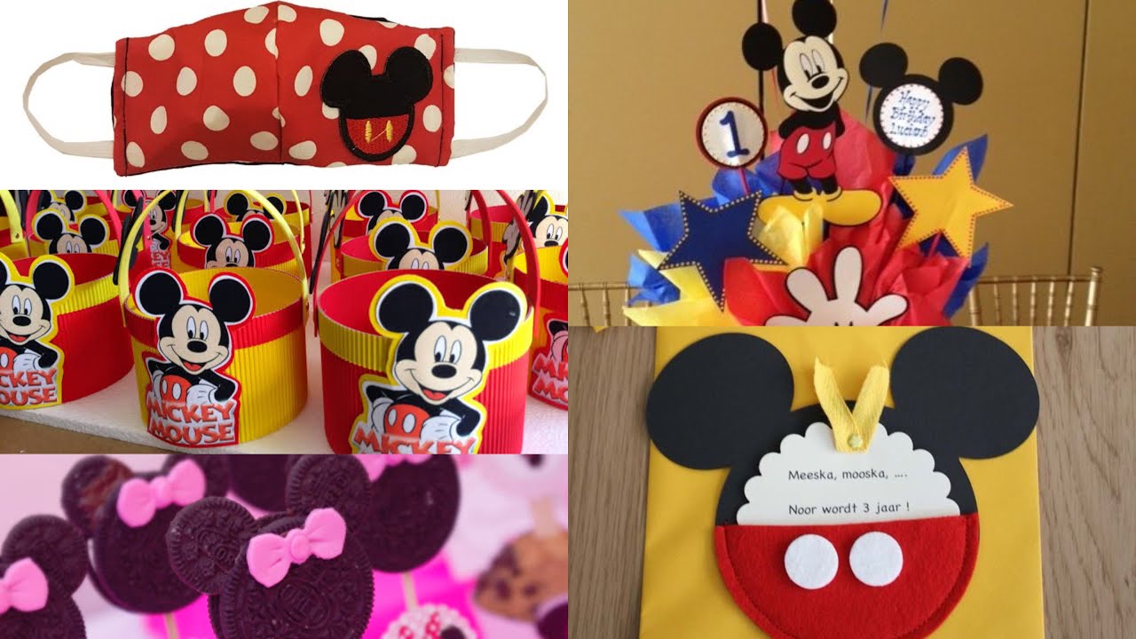 suerte Roble omitir 30 ideas para fiesta de Mickey y Minnie Mouse - YouTube