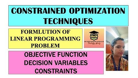 Formulation of linear programming problem - Solved Example 2