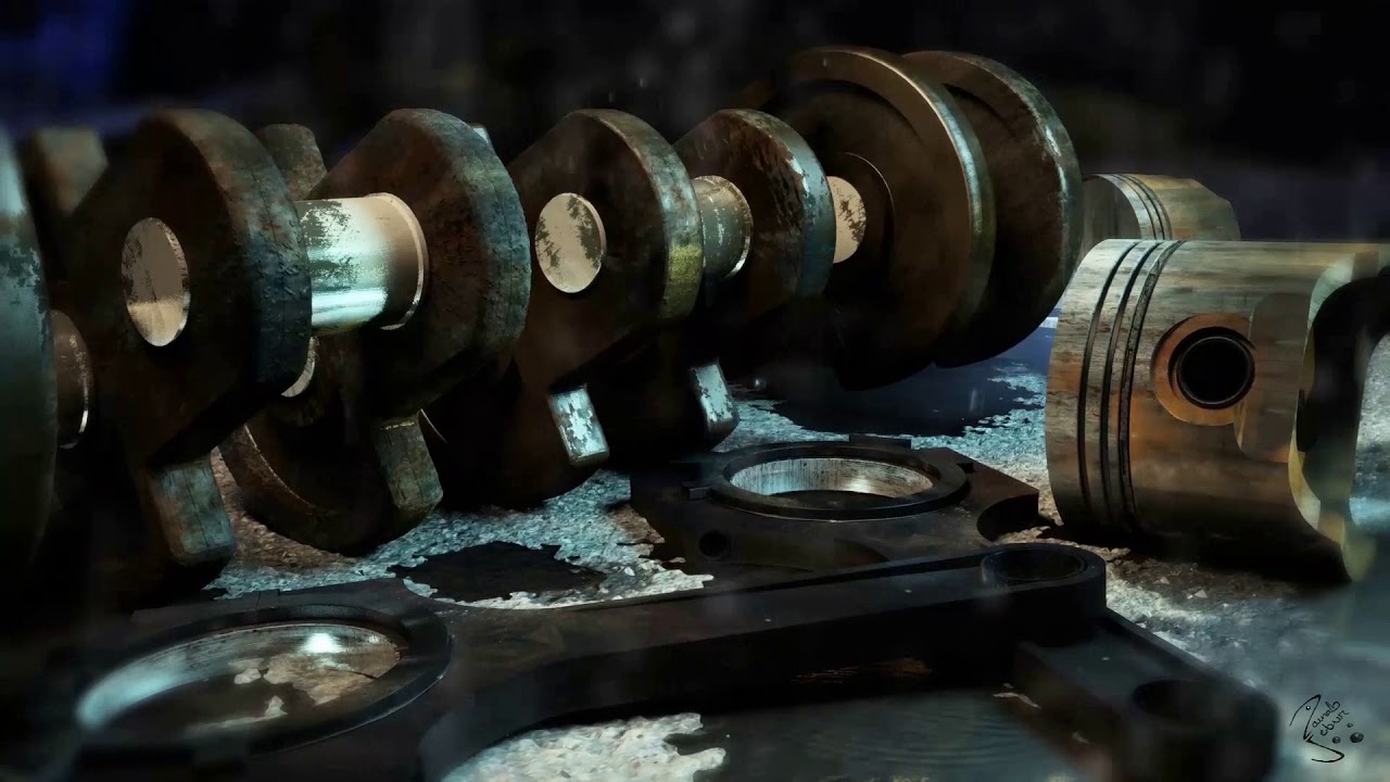 the crankshaft, connecting rods and pistons YouTube