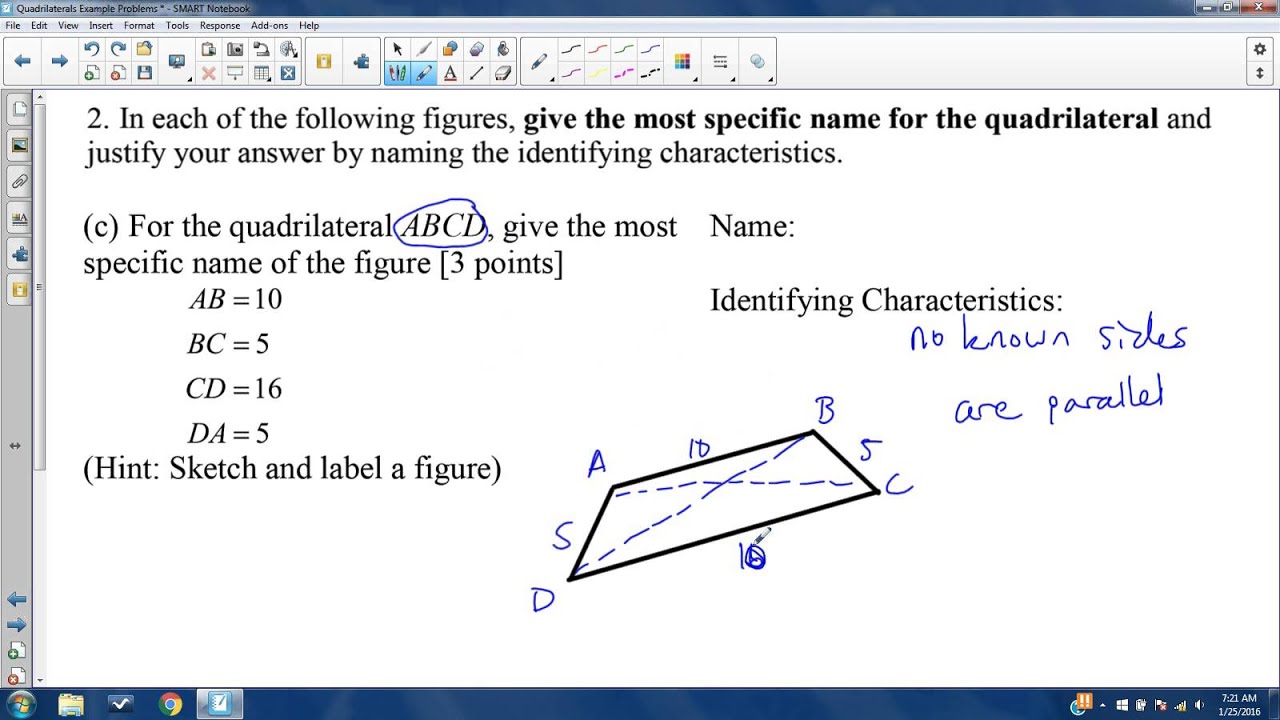 problem solving for quadrilaterals