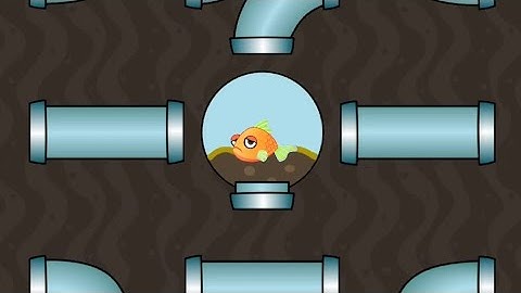 Save The Fish Gameplay - Pull The Pin Level Solution - Fishdom Game