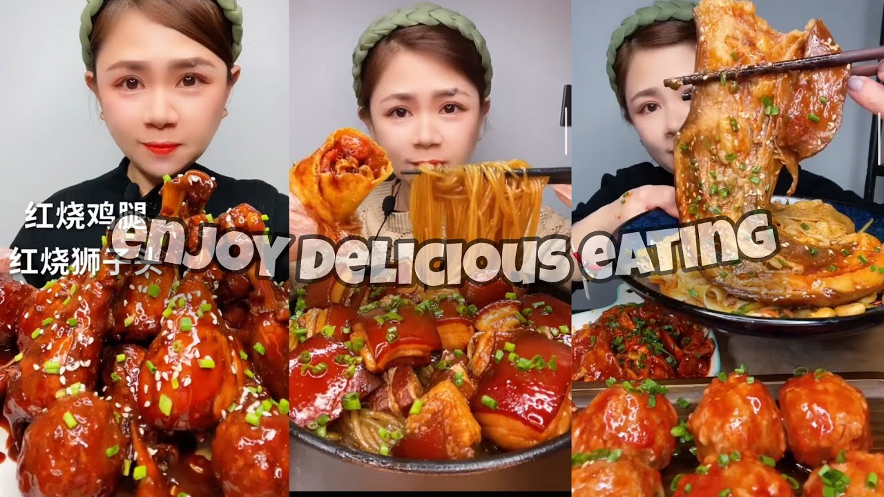 Real Mukbang :) spicy Pork Bellly Soothing Sounds While Enjoying Delicious 먹방 모음이 팅쇼 리얼 사운드 #1669