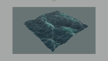 Maya Bifröst Ocean Simulation System (BOSS) animated foam test