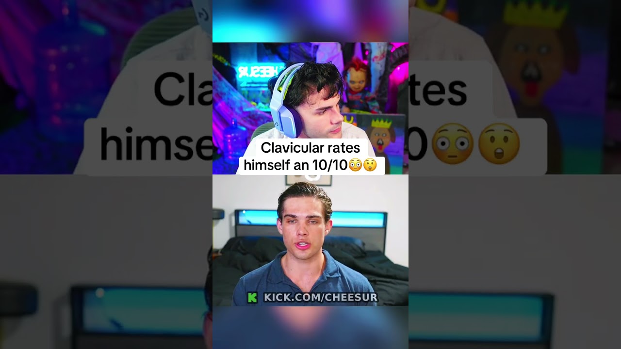 Clavicular rates himself an 10/10😳😲 