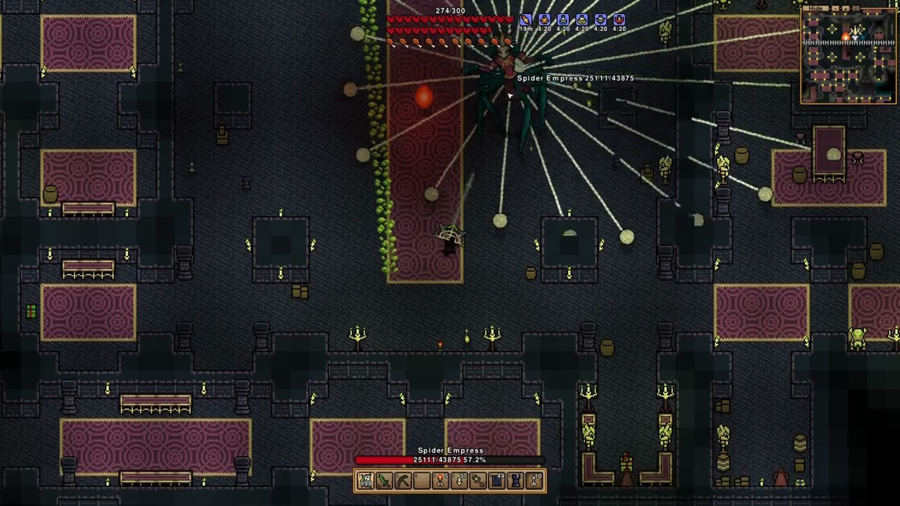 Necesse - Spider Empress Boss fight - new bow [spoilers]