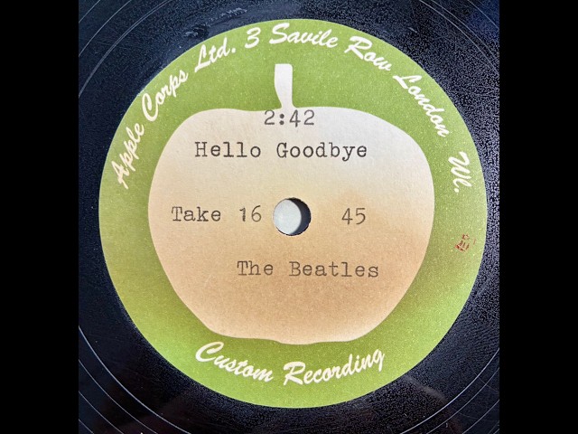 The Beatles / Hello Goodbye tk16 /reprica - YouTube
