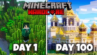 I Survived 100 days on Bamboo Jungle in Minecraft Hardcore ( hindi )