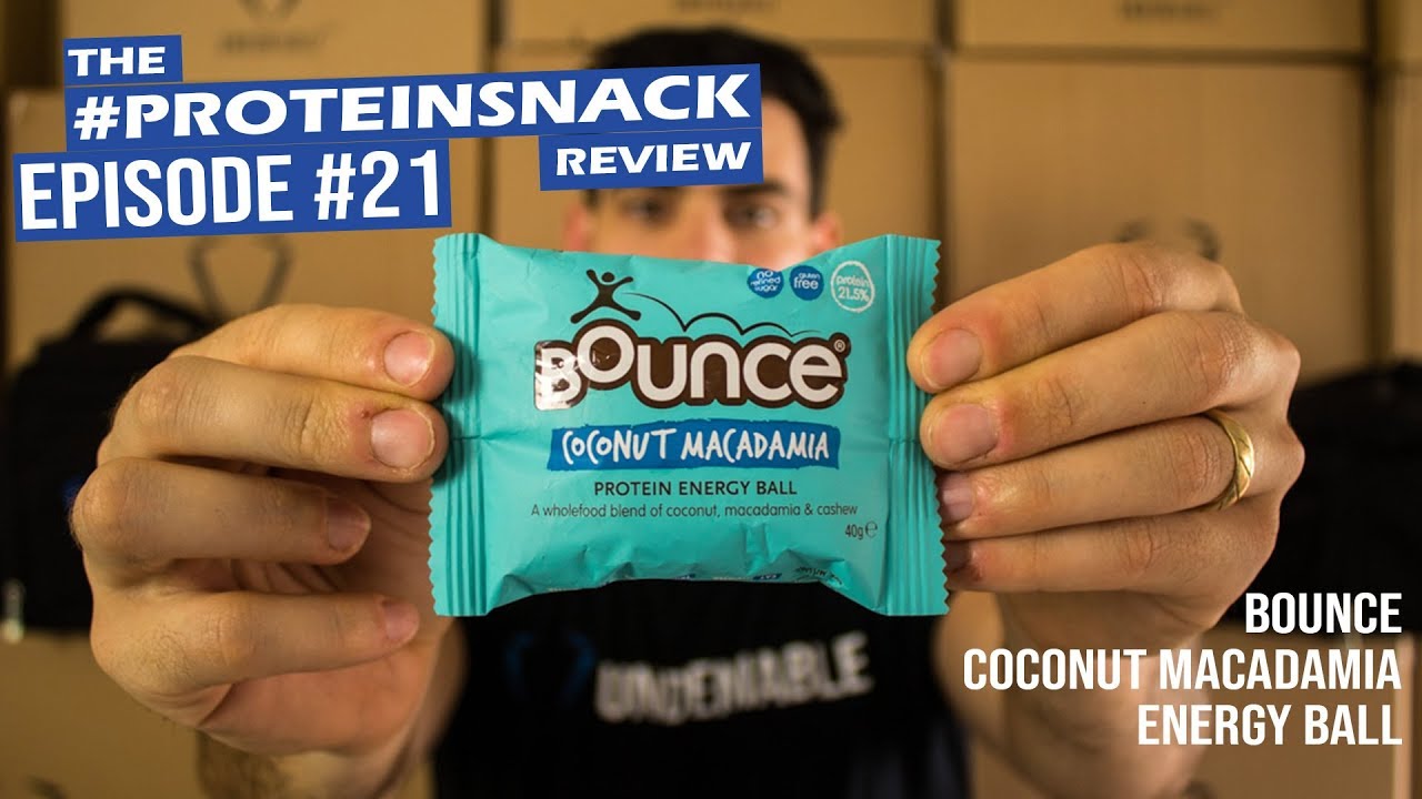 Bounce Coconut Macadamia Energy Ball Proteinsnack Review Ep 21 YouTube