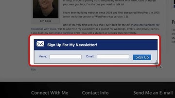 How to Create a Horizontal AWeber Opt-in Form