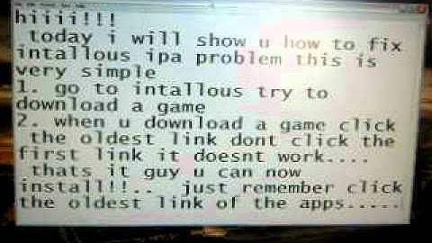 ipod touch installous ipa FIX!!! very simple