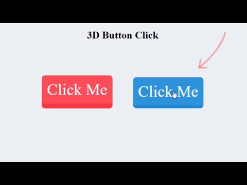 How To Make 3D Buttons Using HTML CSS | HTML & CSS Website Tutorials