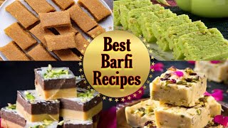 Barfi Recipes | 4 Burfi recipes in Hindi and Urdu | Khoya , Milk , Besan and Daal ki Burfi