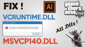 FIX MSVCP.DLL VCRUNTIME.DLL MISSING ERROR | WITH PROOVE| ILLUSTRATOR FIX