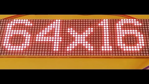 ESP8266 LED Dot Matrix 64x16