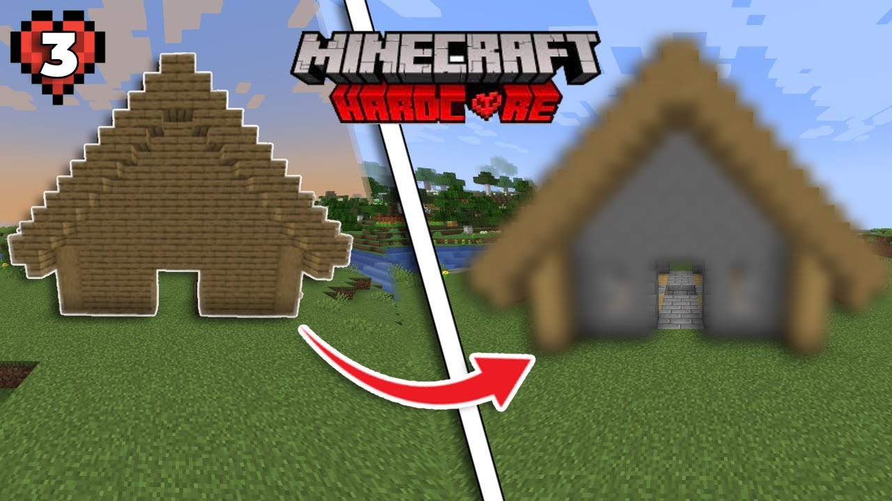 I Transformed My Base In Minecraft Hardcore Ep.3 - YouTube