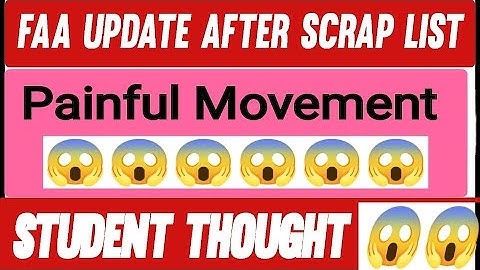 Painful moments After FAA list cancel 😥😥😥