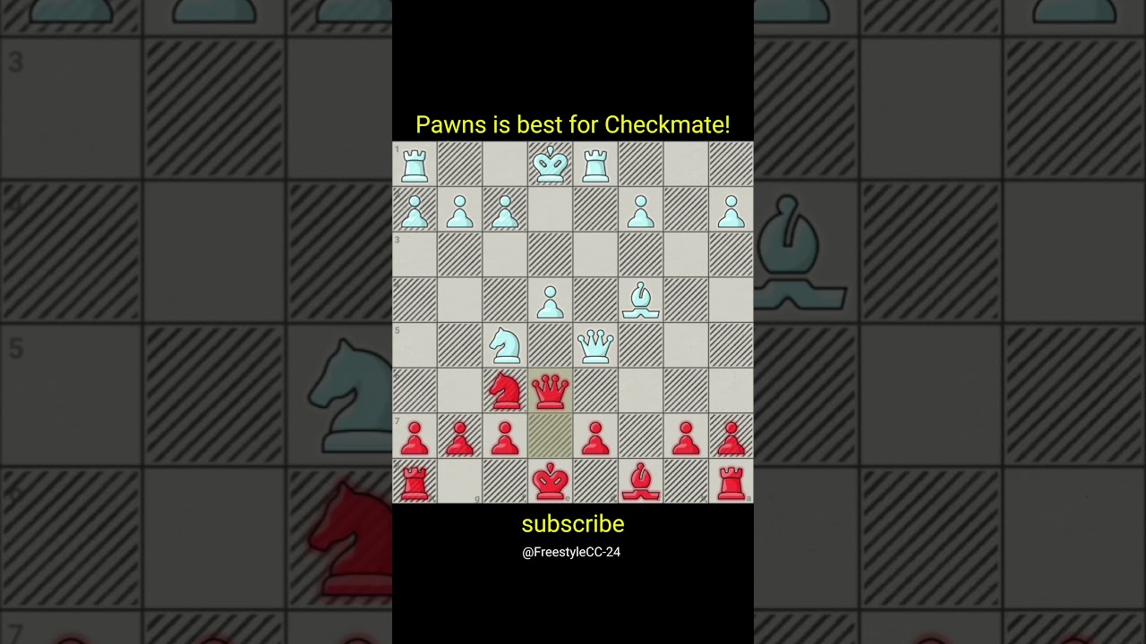 Pawns is best for Checkmate! 