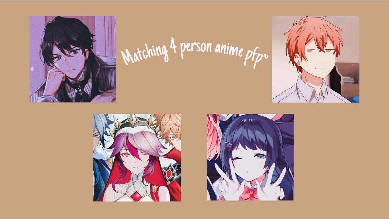 pfp group of 3 matching animeTikTok Search