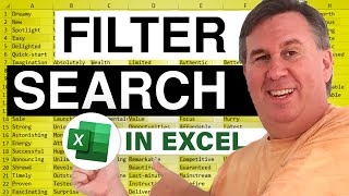 Excel Rev Up - Filter Search Episode 1321