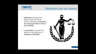 OMVIC Consumer Protection Act and Sale of Goods Act Webinar