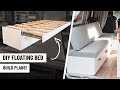 BUILDING A FLOATING BED FOR A CAMPER VAN! | with PDF PLANS!